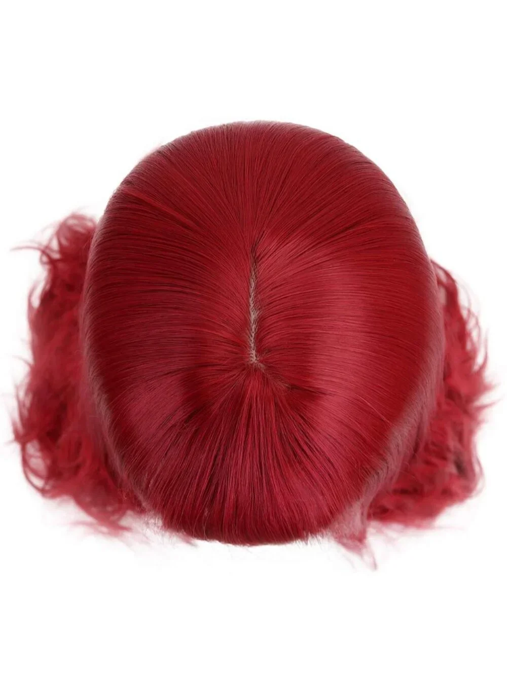 Women's Red Natural Long Wavy Cosplay Heat Resistant Synthetic Fiber Wigs